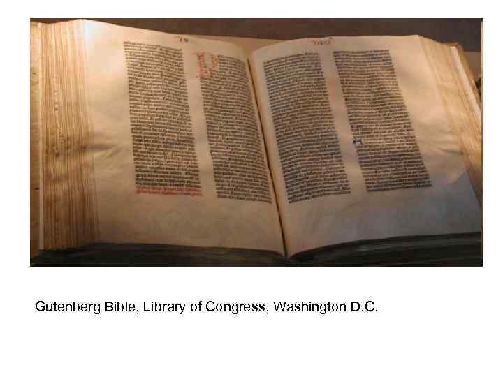 Gutenberg Bible, Library of Congress, Washington D. C. 