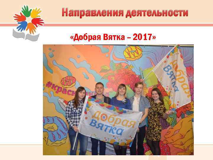 Направления деятельности «Добрая Вятка – 2017» 