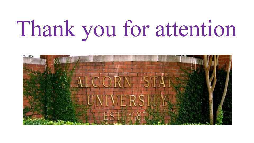 Thank you for attention 