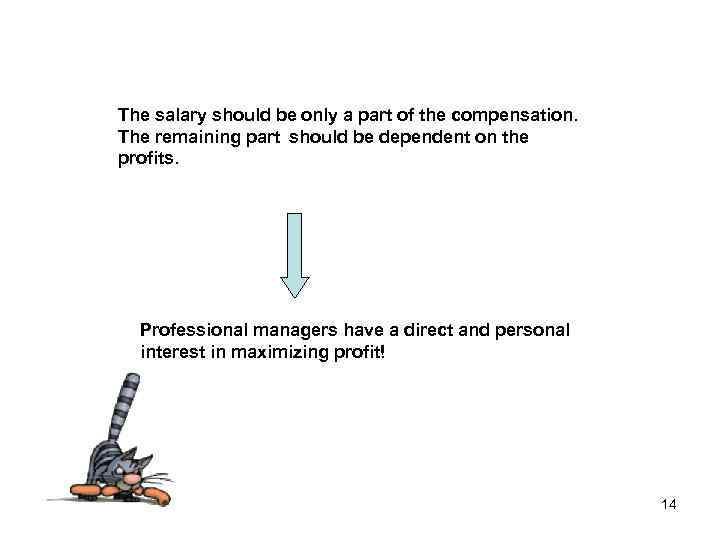 The salary should be only a part of the compensation. The remaining part should