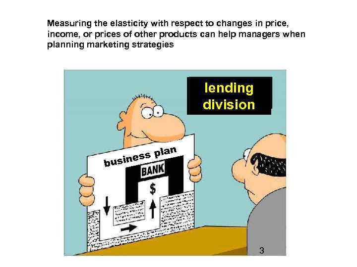 Measuring the elasticity with respect to changes in price, income, or prices of other