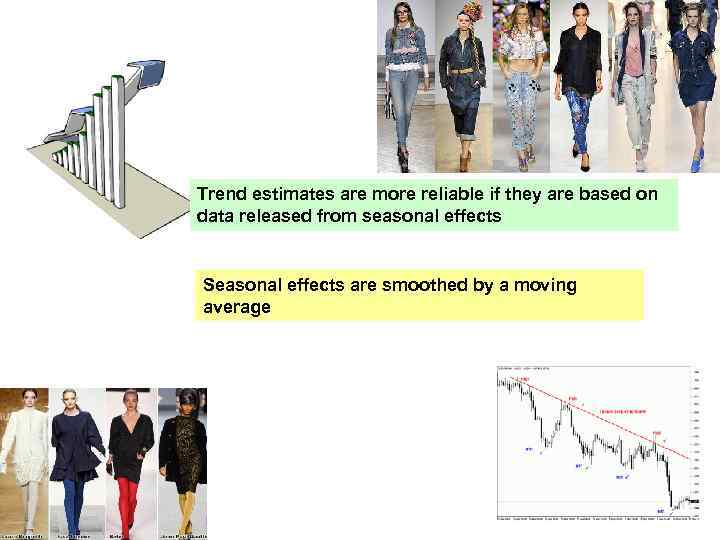 Trend estimates are more reliable if they are based on data released from seasonal