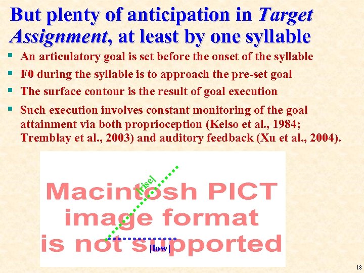 But plenty of anticipation in Target Assignment, at least by one syllable § §