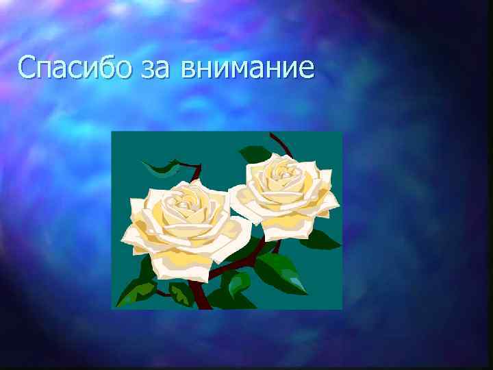 Спасибо за внимание 