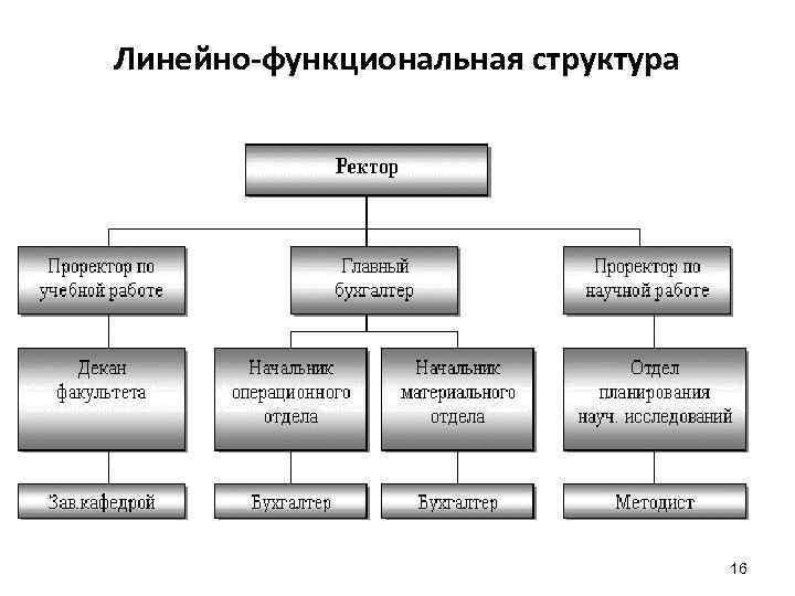 Линейно-функциональная структура 16 