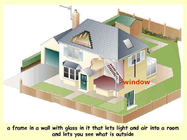 window a frame in a wall with glass in it that lets light and