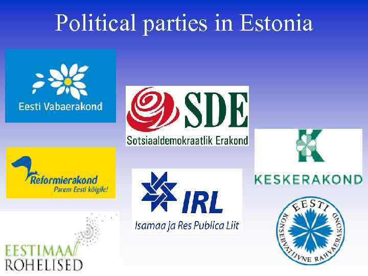 Political parties in Estonia 