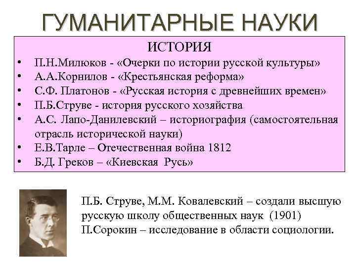 ГУМАНИТАРНЫЕ НАУКИ ИСТОРИЯ • • П. Н. Милюков - «Очерки по истории русской культуры»