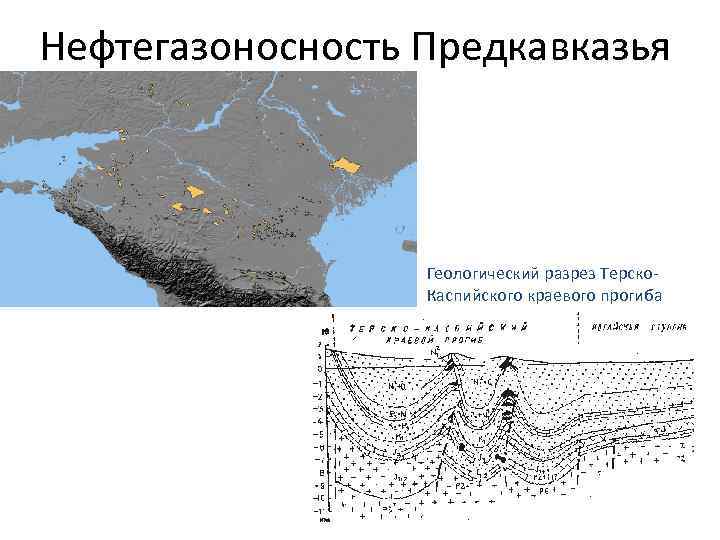 Нефтегазоносность Предкавказья Геологический разрез Терско. Каспийского краевого прогиба 