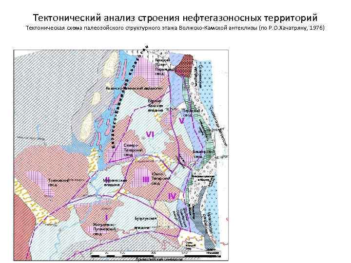 Тектоническая карта туймазинского месторождения