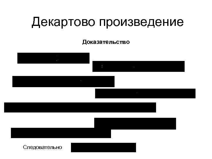 Декартово произведение Доказательство Следовательно 