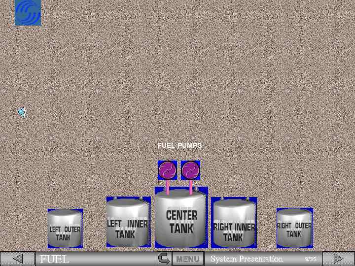 FUEL PUMPS FUEL MENU System Presentation 8/35 