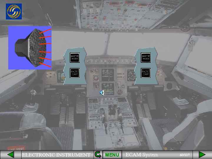 ELECTRONIC INSTRUMENT MENU ECAM System 60/117 