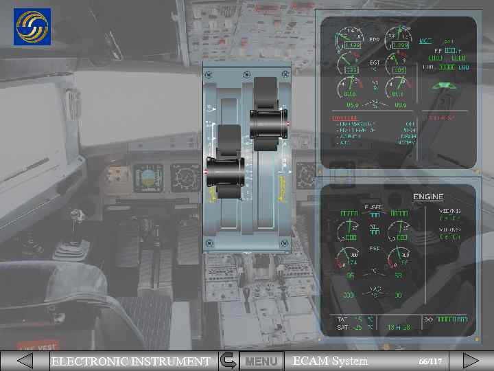 ELECTRONIC INSTRUMENT MENU ECAM System 66/117 