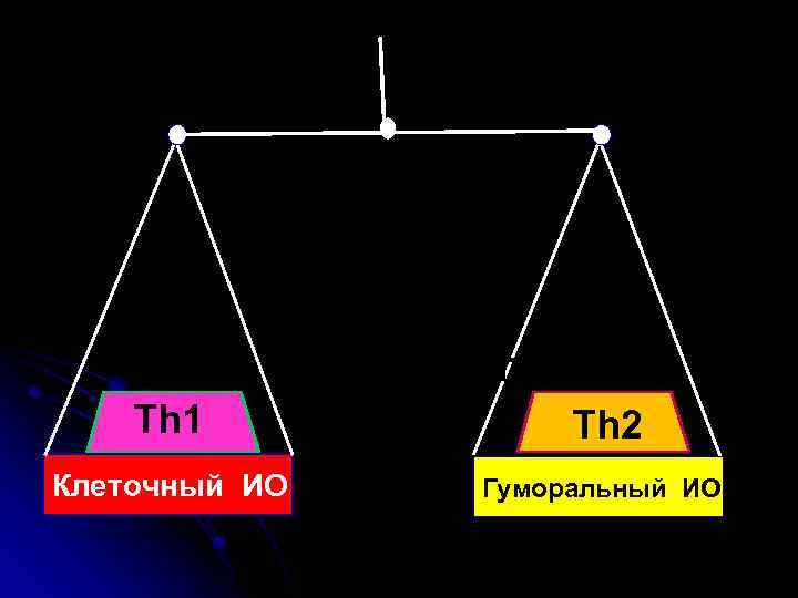 Th 1 Клеточный ИО Th 2 B-TNF Th 2 Гуморальный ИО 