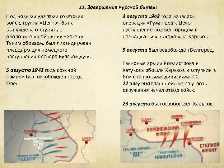 Бои под белгородом