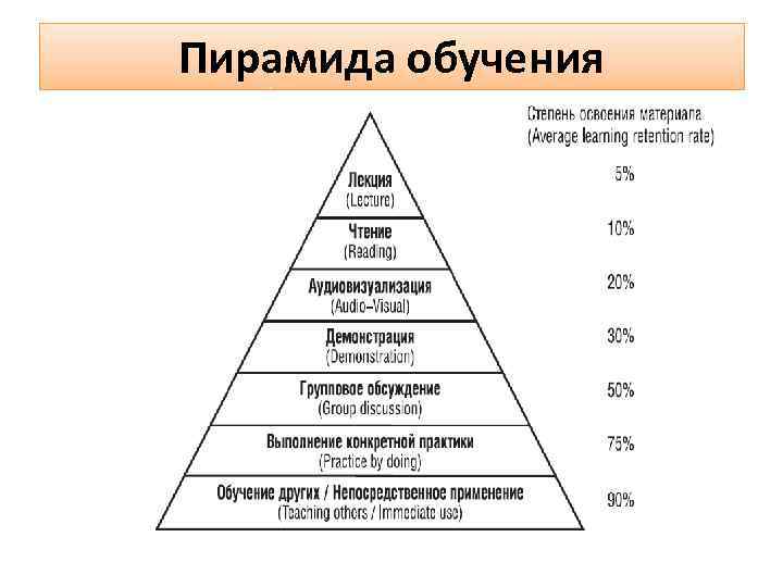 Пирамида обучения 