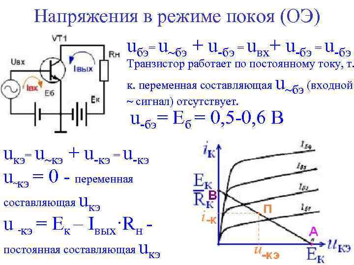 Схема с оэ усиливает