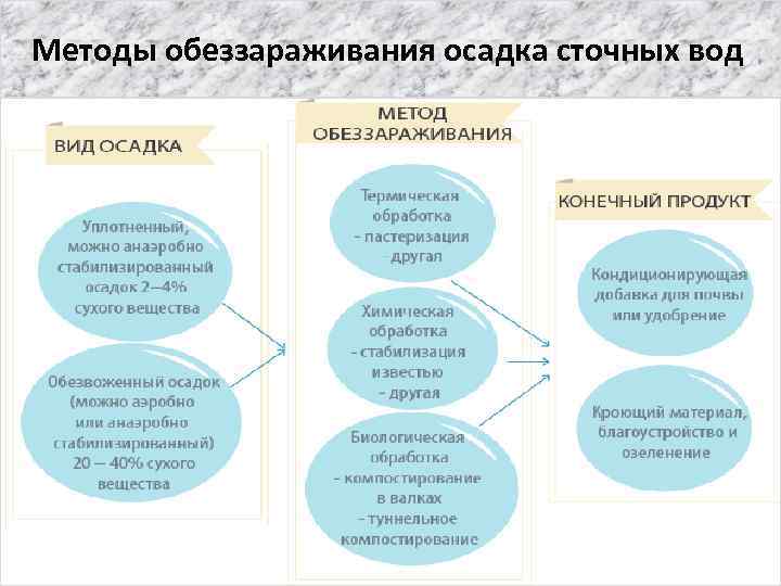 Методы обеззараживания осадка сточных вод. 