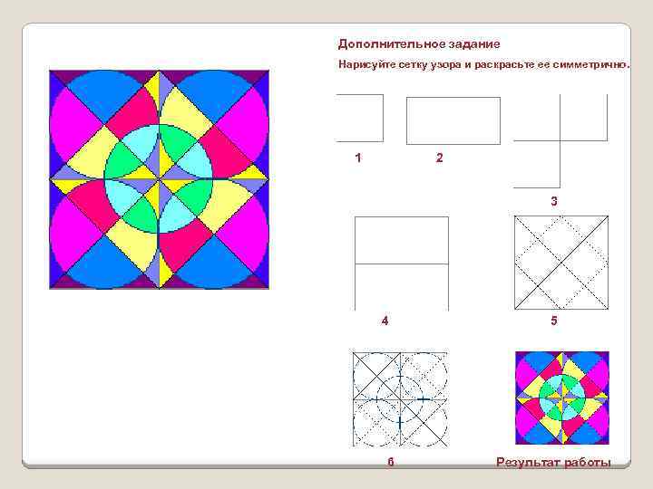 Практическая работа построение узоров