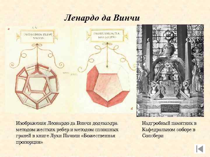 Ленардо да Винчи Изображения Леонардо да Винчи додекаэдра методом жестких ребер и методом сплошных