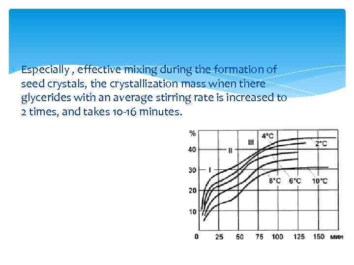  Especially , effective mixing during the formation of seed crystals, the crystallization mass
