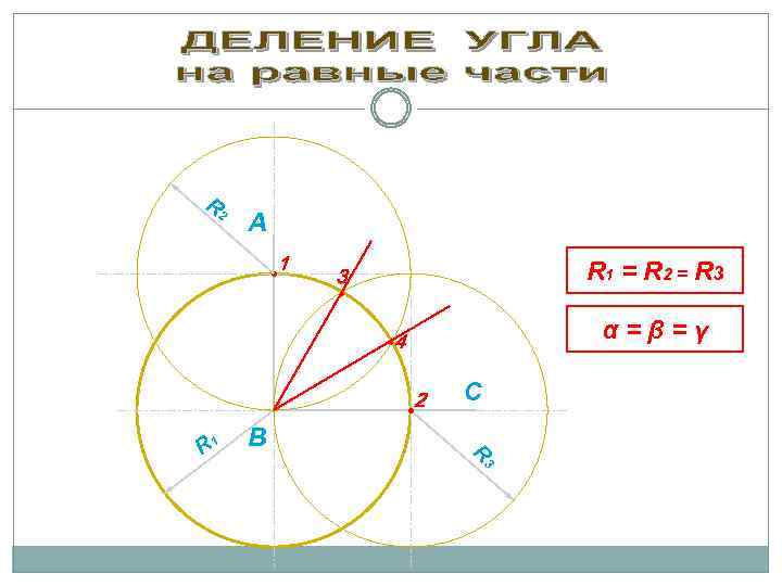 R 2 А • 1 R 1 = R 2 = R 3 3