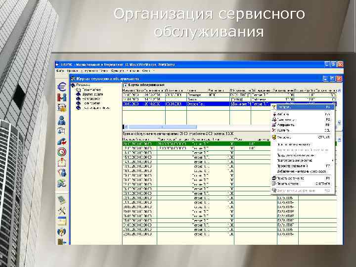 Организация сервисного обслуживания 
