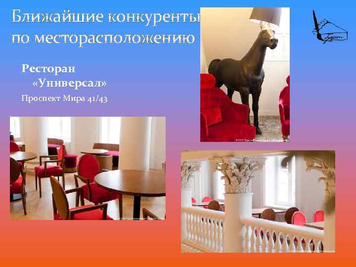 Ближайшие конкуренты по месторасположению Ресторан «Универсал» Проспект Мира 41/43 