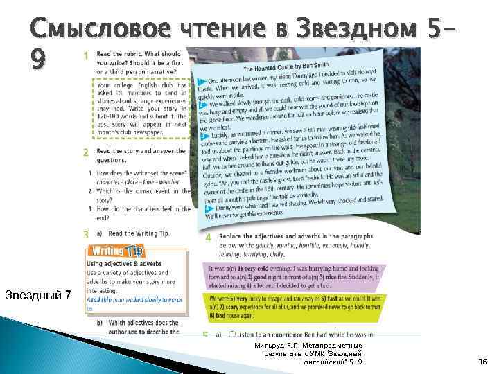 Смысловое чтение в Звездном 59 Звездный 7 Мильруд Р. П. Метапредметные результаты с УМК