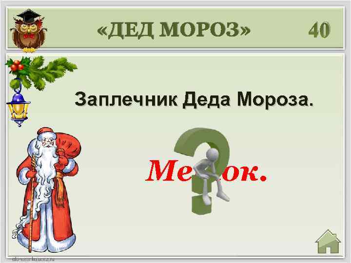  «ДЕД МОРОЗ» 40 Заплечник Деда Мороза. Мешок. 