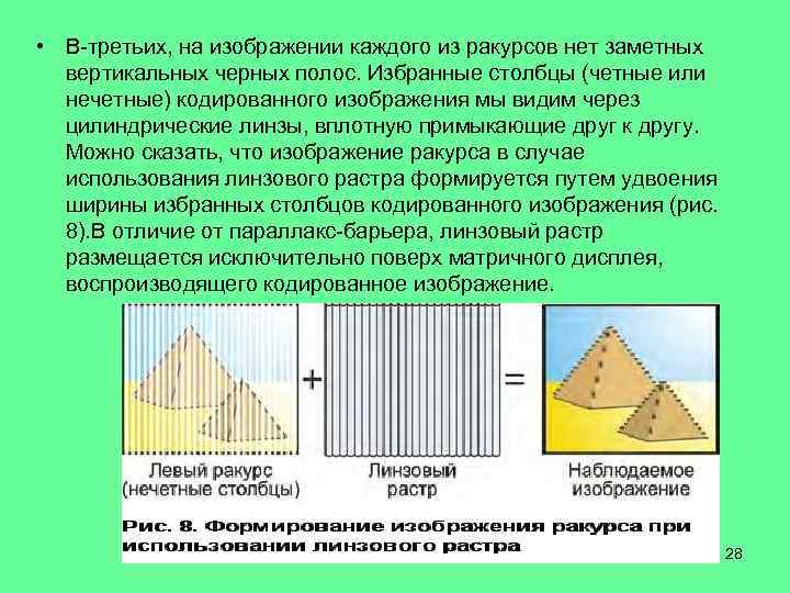  • В-третьих, на изображении каждого из ракурсов нет заметных вертикальных черных полос. Избранные