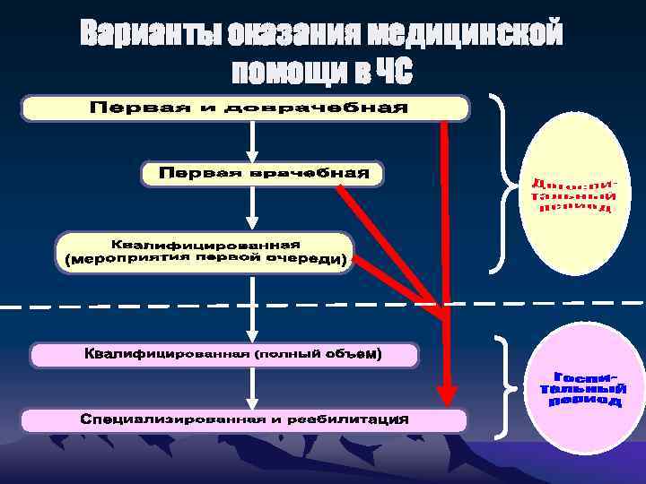 Варианты оказания медицинской помощи в ЧС 