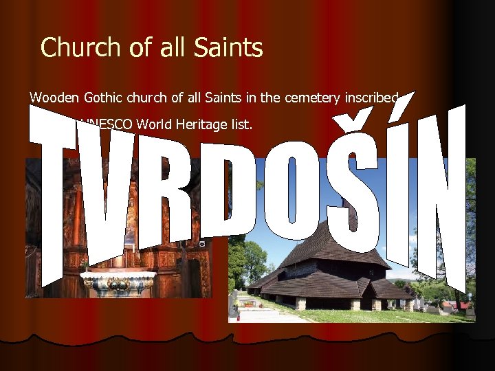 Church of all Saints Wooden Gothic church of all Saints in the cemetery inscribed