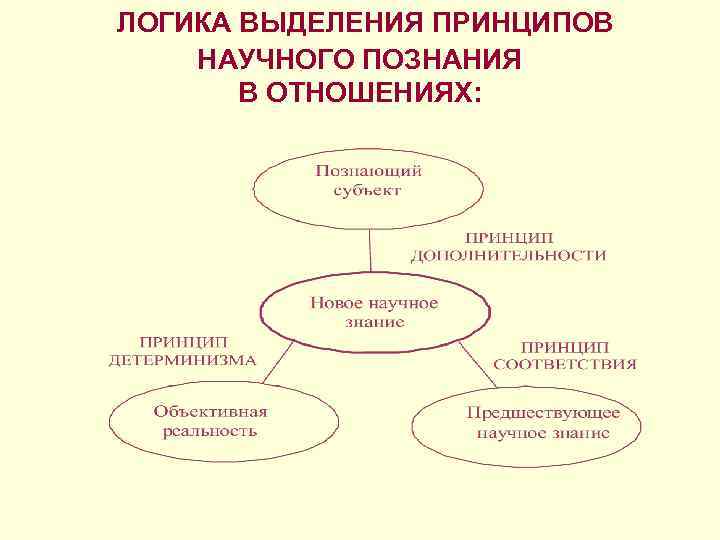  ЛОГИКА ВЫДЕЛЕНИЯ ПРИНЦИПОВ НАУЧНОГО ПОЗНАНИЯ В ОТНОШЕНИЯХ: 