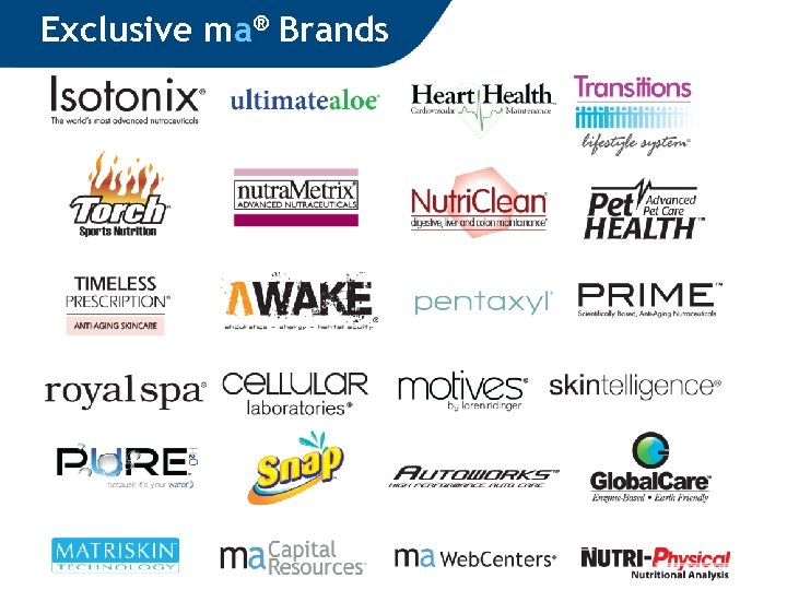 Exclusive ma® Brands 