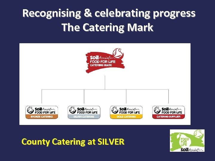 Recognising & celebrating progress The Catering Mark County Catering at SILVER 