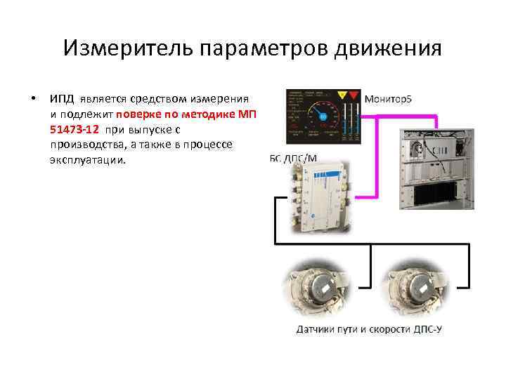 Измеритель параметров движения • ИПД является средством измерения и подлежит поверке по методике МП