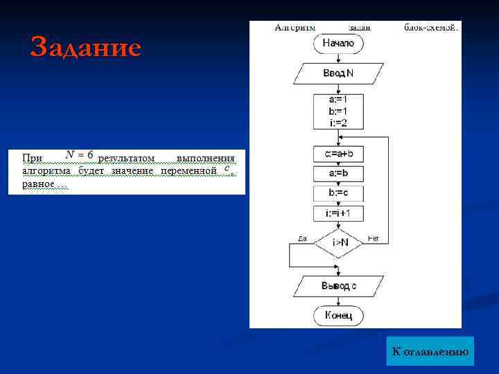 Задание К оглавлению 