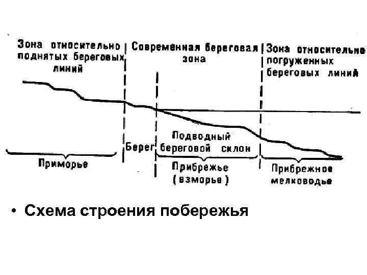  • Схема строения побережья 