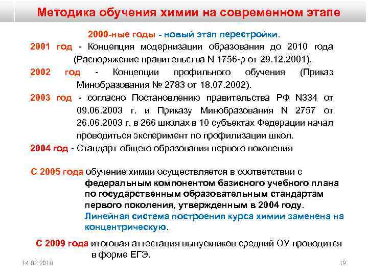 Современная методика преподавания истории. Методика преподавания химии. Теория и методика обучения химии. История методики обучения химии. История становления методики обучения химии.