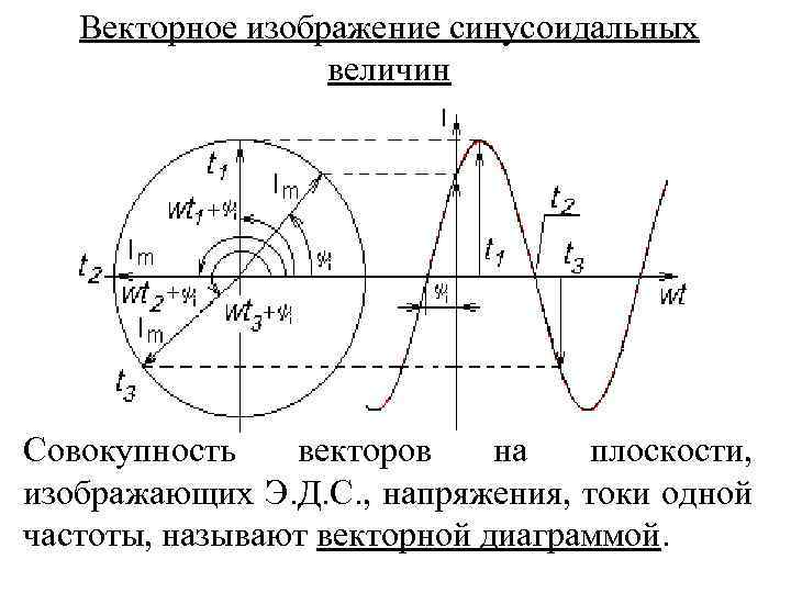 Векторное изображение синусоидальных величин