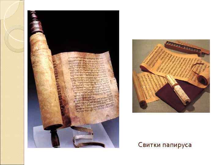 Свитки папируса 