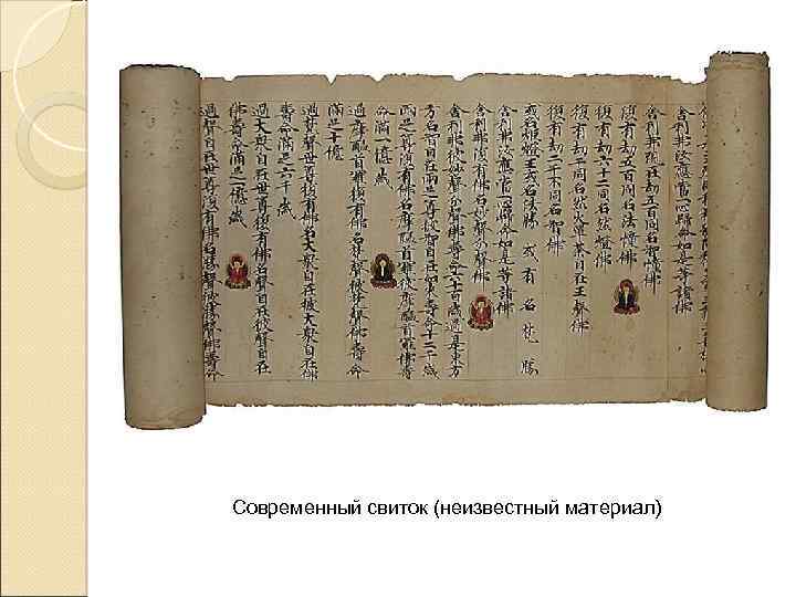 Современный свиток (неизвестный материал) 