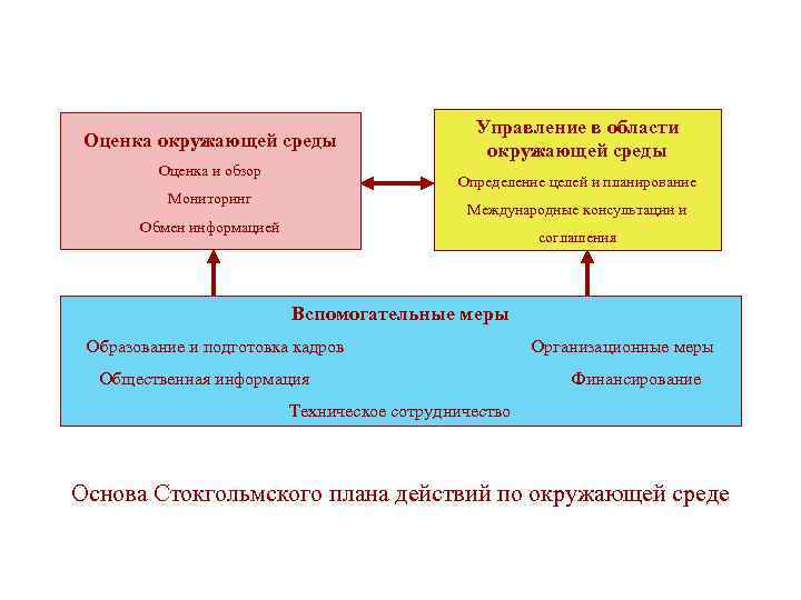Оценка окружающей среды Оценка и обзор Управление в области окружающей среды Определение целей и