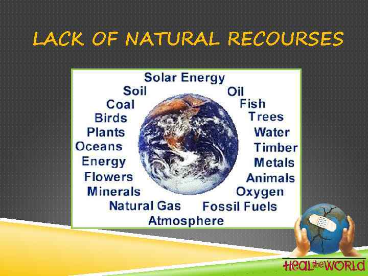 LACK OF NATURAL RECOURSES 