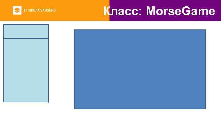 Класс: Morse. Game 