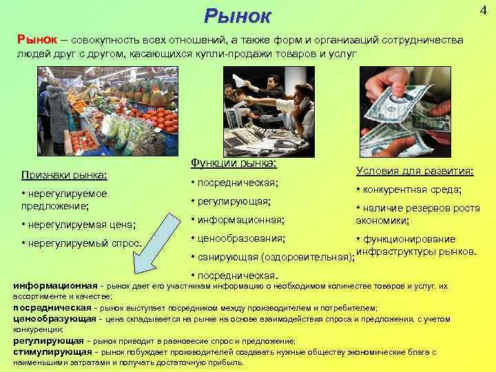 4 Рынок – совокупность всех отношений, а также форм и организаций сотрудничества Рынок людей