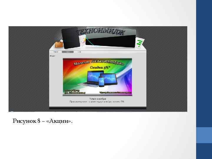 Рисунок 8 – «Акции» . 