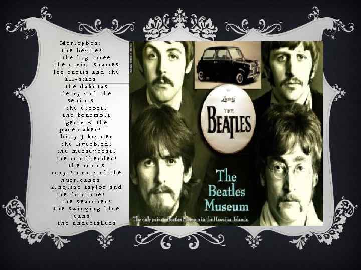 Merseybeat the beatles the big three the cryin' shames lee curtis and the all-stars